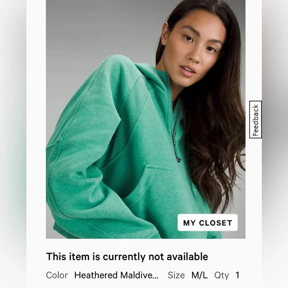 Lululemon scuba oversized half zip - Picture 1 of 6